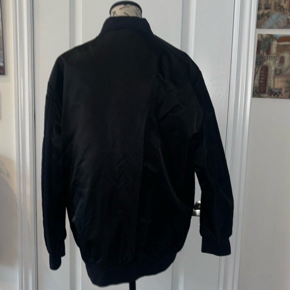 Wilfred Free Black Oversized Long Bomber Jacket - Picture 7 of 8